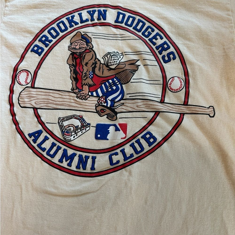 VTG Rare 80’s Brooklyn Dodgers Cooperstown Collection Shirt Nutmeg Size Large - Picture 4 of 9